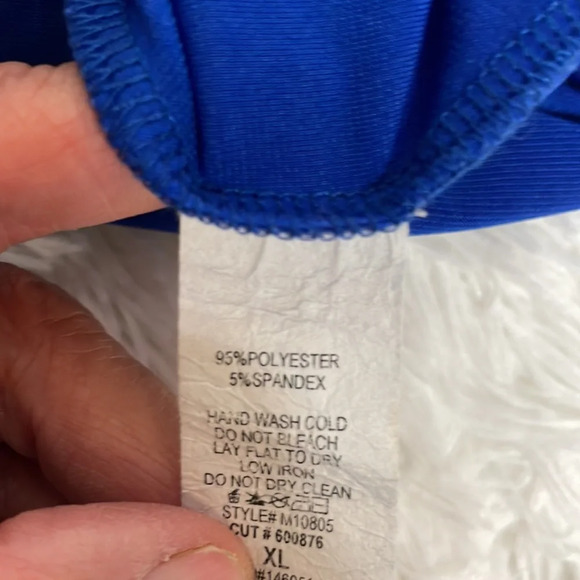 Faith and Joy Sleeveless Blouse Royal Blue - Picture 5 of 6